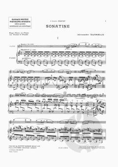 Sonatine von Alexandre Tansman 