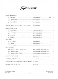 20 Melodies von Ernest Chausson 