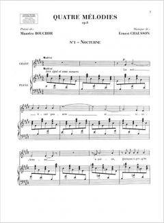 20 Melodies von Ernest Chausson 
