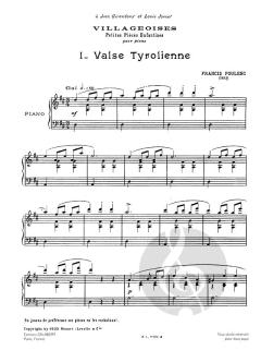 Villageoises. Petite Pieces Enfantines pour Piano von Francis Poulenc 