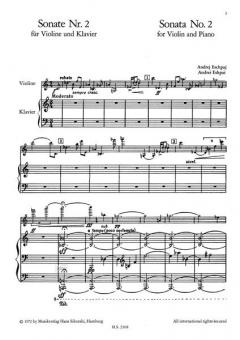 Sonate Nr. 2 von Andrej Eschpai für Violine und Klavier im Alle Noten Shop kaufen