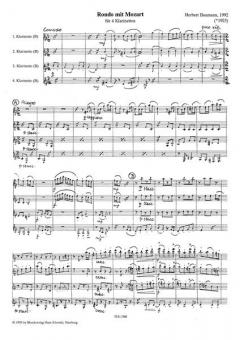 Rondo mit Mozart von Herbert Baumann für 4 Klarinetten im Alle Noten Shop kaufen