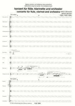 Konzert von Edison Wassiljewitsch Denisow für Flöte, Klarinette und Orchester im Alle Noten Shop kaufen