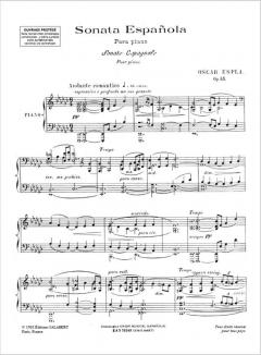 Sonata Espanola Op.33 von Oscar Espla 