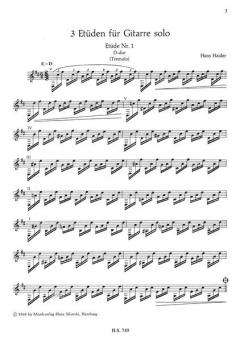 3 Etüden von Hans Haider 