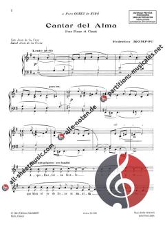 Cantar Del Alma von Federico Mompou 