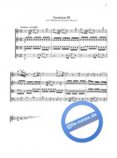 Happy Birthday-Variationen von Peter Heidrich für Streichquartett im Alle Noten Shop kaufen