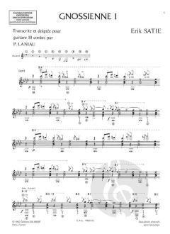 Gnossiennes Nr.1, 2, 3 & 4 Gymnopedie Nr.1 Arrange von Erik Satie 