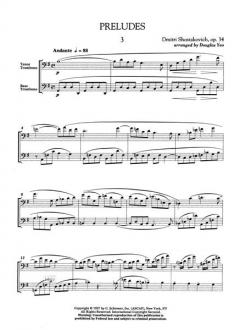 8 Präludien op. 34 von Dmitri Schostakowitsch für Tenor- und Bassposaune im Alle Noten Shop kaufen