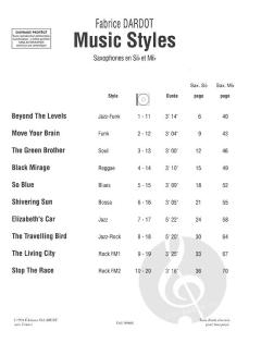 Music Styles Saxophones von Fabrice Dardot 