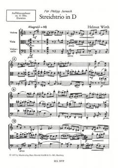 Streichtrio in D von H. Wirth im Alle Noten Shop kaufen (Partitur)