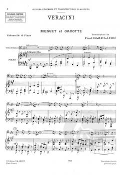 Menuet et Gavotte von Francesco Maria Veracini 