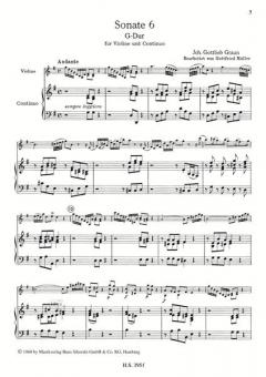 Sonata 6 G-Dur von Johann Gottlieb Graun 