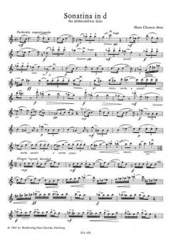 Sonatina in d (Hans Chemin-Petit) 