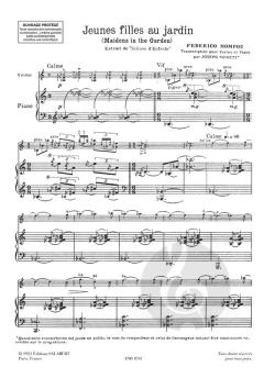 Jeunes Filles Au Jardin von Federico Mompou 