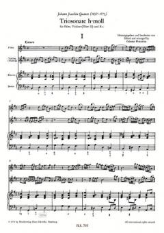 Triosonate h-Moll (Johann Joachim Quantz) 