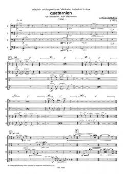 Quaternion von Sofia Gubaidulina für 4 Violoncelli im Alle Noten Shop kaufen