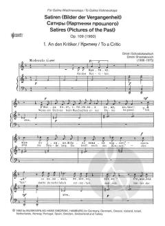Satiren von Dmitri Schostakowitsch 