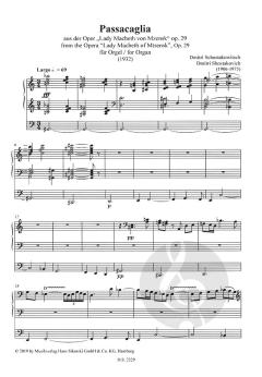 Passacaglia op. 29 von Dmitri Schostakowitsch für Orgel im Alle Noten Shop kaufen