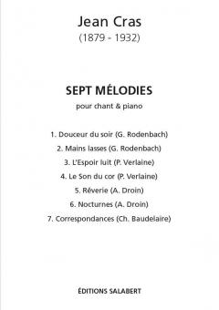 7 Melodies von Jean Cras 