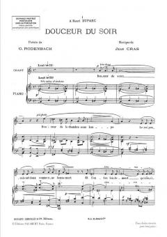 7 Melodies von Jean Cras 