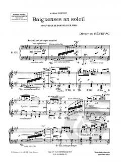 Baigneuses Au Soleil pour Piano von Joseph-Marie Déodat de Séverac 