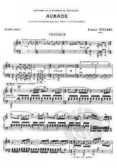 Aubade Piano et Orchestre Partie Soliste von Francis Poulenc im Alle Noten Shop kaufen (Einzelstimme)