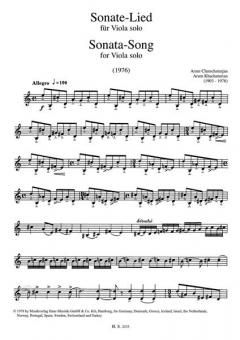 Sonate von Aram Chatschaturjan für Viola solo im Alle Noten Shop kaufen