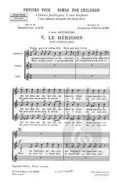 Petites Voix von Francis Poulenc 