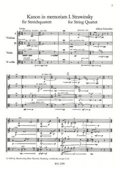 Hymnus II / Kanon in memoriam (Alfred Schnittke) 