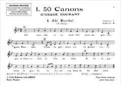 58 Canons Choeur (Jacques Chailley) 