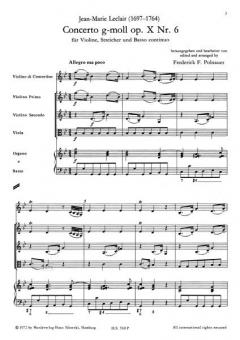 Konzert g-Moll op. 10/6 für Violine, Streicher und Bc (Jean-Marie LeClair) 