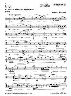 Trio von Edison Wassiljewitsch Denisow für Violine, Viola und Violoncello im Alle Noten Shop kaufen - SI6862