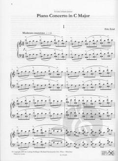 Konzert für Klavier und Orchester in C-Dur, Solostimme Klavier von Erich Zeisl 