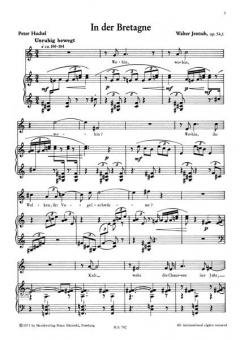 4 Lieder op. 54 von Walter Jentsch 