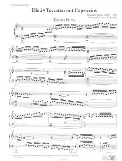 Die 24 Toccaten mit Capriccios Band 1 von Gottlieb Muffat 