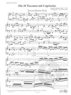 Die 24 Toccaten mit Capriccios Band 2 von Gottlieb Muffat 
