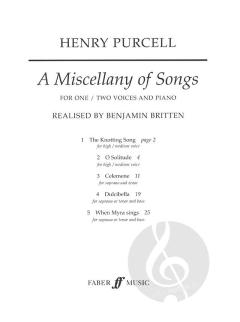 Miscellany Of Songs (Voices And Piano) (Henry Purcell) 