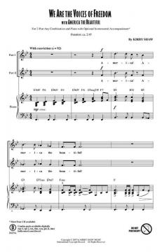 We Are The Voices Of Freedom (With America The Beautiful) (Kirby Shaw) 