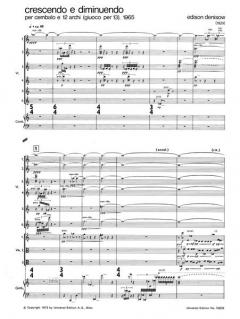 Crescendo e diminuendo von Edison Wassiljewitsch Denisow für Cembalo und 12 Streicher im Alle Noten Shop kaufen