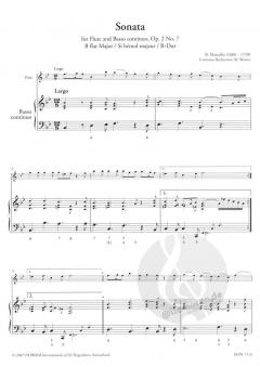 Sonata op. 2 Nr. 7 B-Dur von Benedetto Marcello für Querflöte und Basso continuo im Alle Noten Shop kaufen