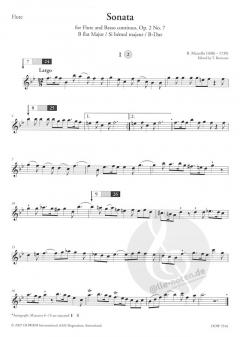Sonata op. 2 Nr. 7 B-Dur von Benedetto Marcello für Querflöte und Basso continuo im Alle Noten Shop kaufen