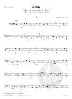 Sonata op. 2 Nr. 7 B-Dur von Benedetto Marcello für Querflöte und Basso continuo im Alle Noten Shop kaufen