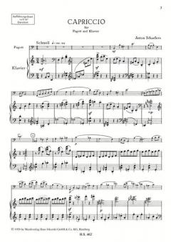 Capriccio für Fagott und Klavier (Anton Schaefers) 
