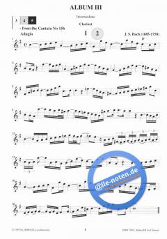 Album III für Klarinette in Bb und Klavier 