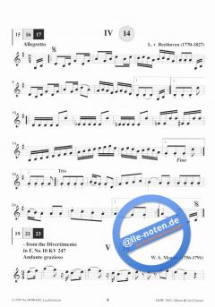 Album III für Klarinette in Bb und Klavier 