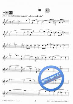 Etüde op. 63, 2. Teil von Carl Baermann für Klarinette in B und Klavier im Alle Noten Shop kaufen