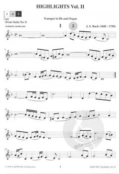 Highlights II für Trompete in Bb und Orgel im Alle Noten Shop kaufen