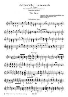 Alte europäische Lautenmusik für Gitarre Heft 3 