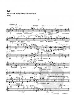 Trio von Alfred Schnittke für Violine, Viola und Violoncello im Alle Noten Shop kaufen (Stimmensatz)
